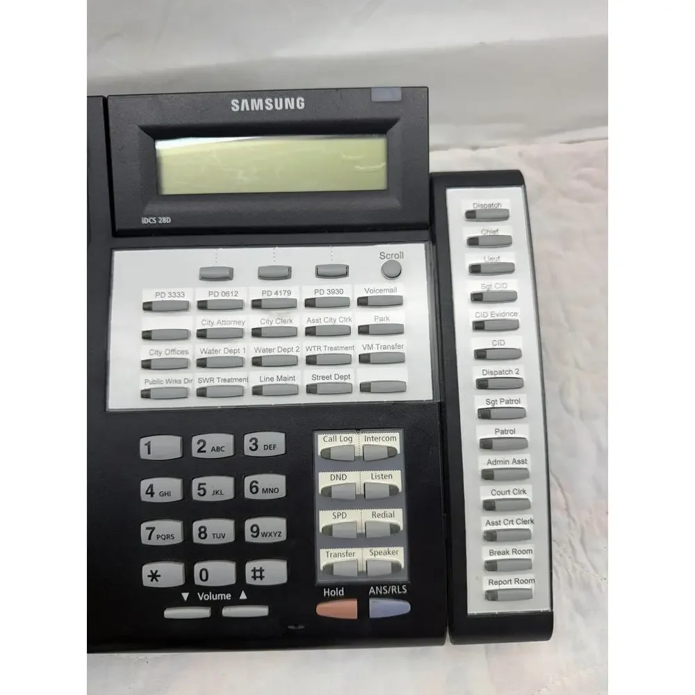 Samsung iDCS 28D Phone Falcon with Stand and iDCS KDBF Speaker Phone Module-Work